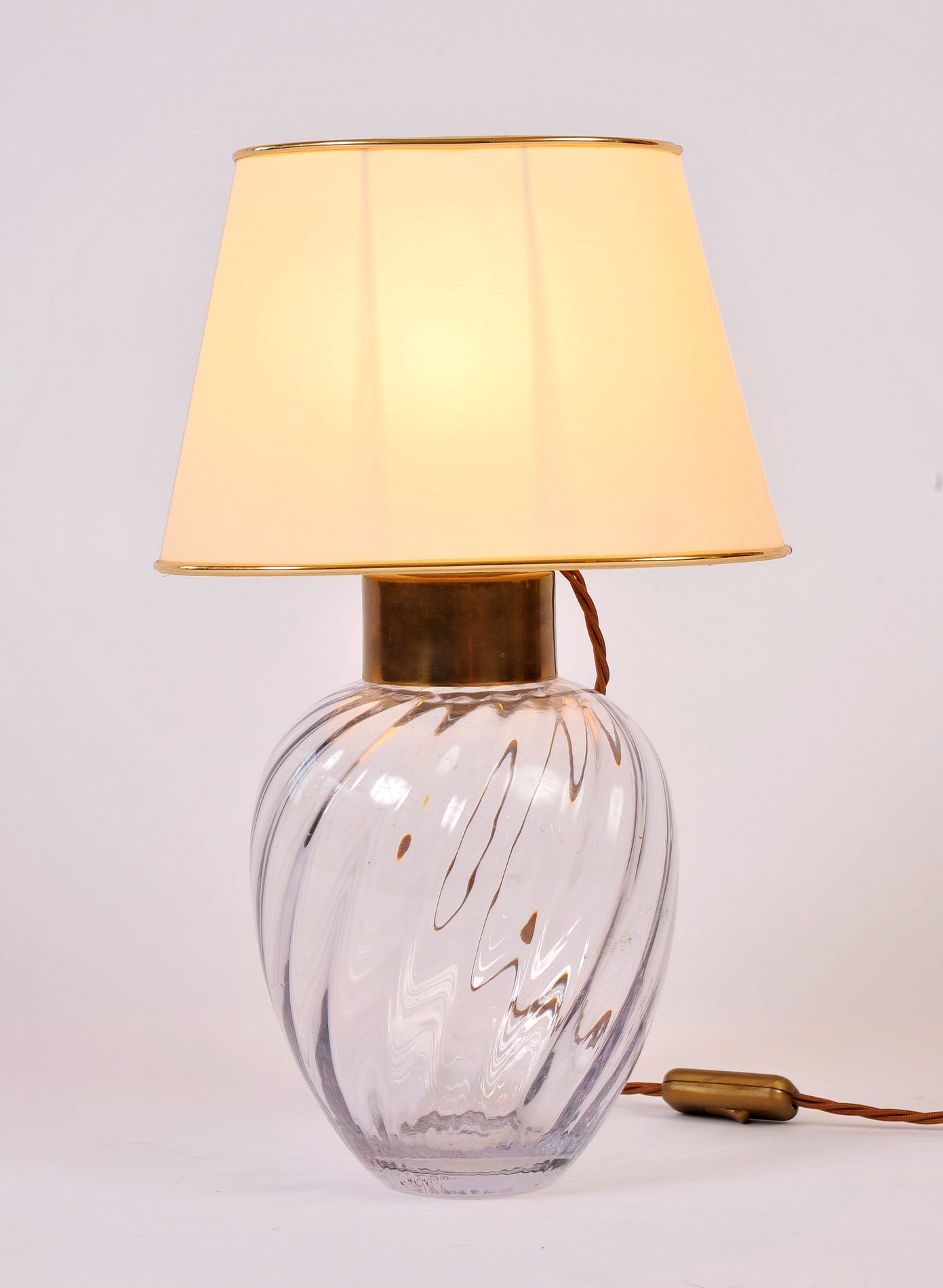 Pair Italian Glass Lamps 02