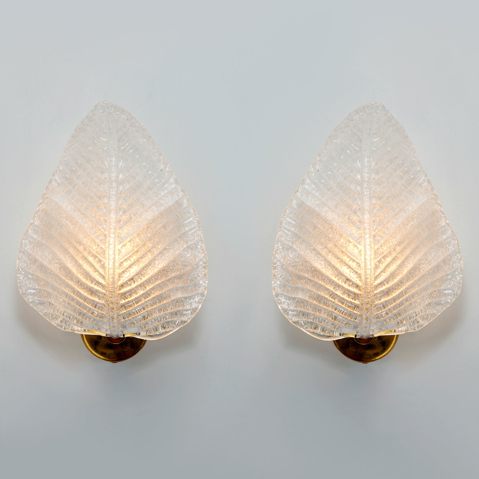 Pair Muran Leaf Wall Lights 01
