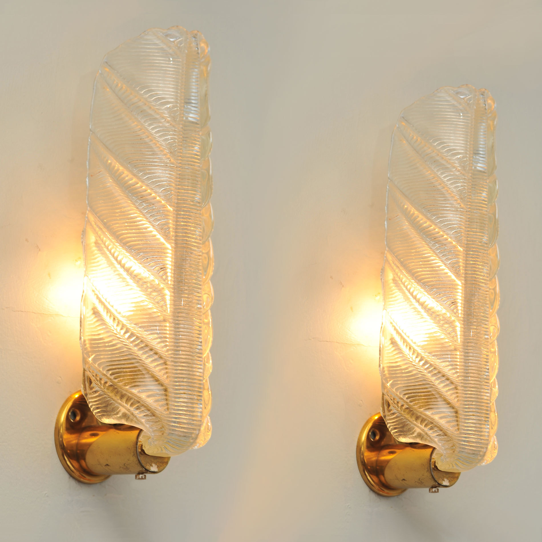 Pair Murano Leaf Lights 02