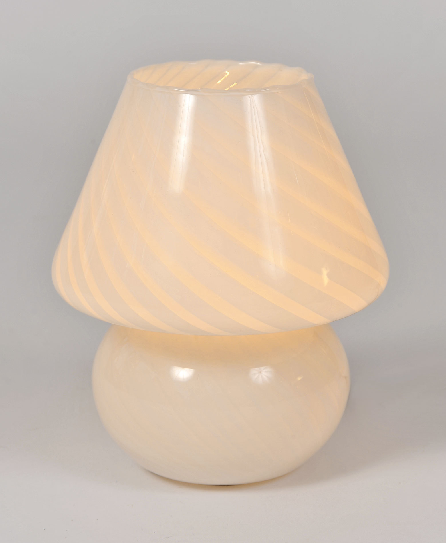 The image for Pair Murano Mushroom Lamps 02