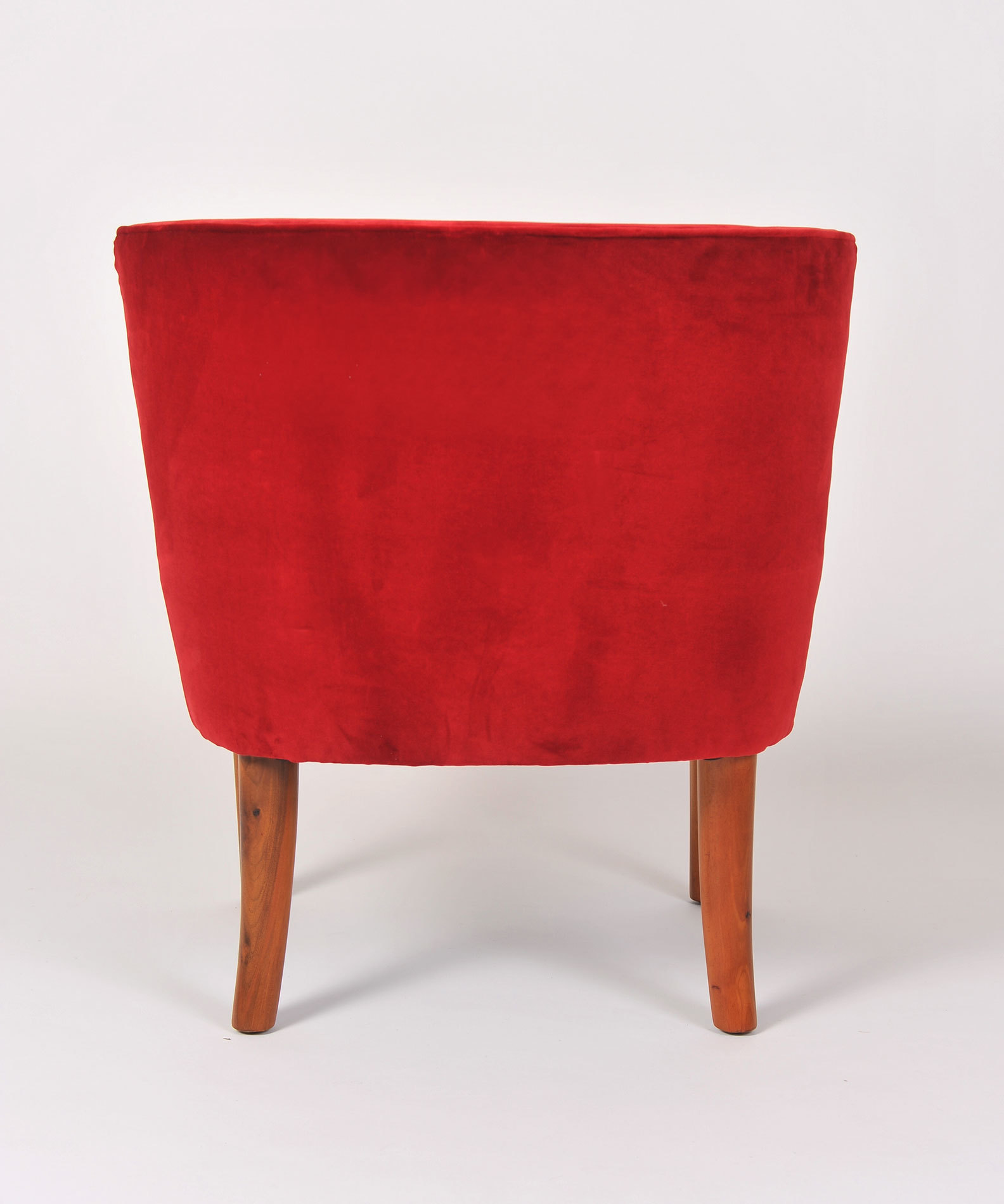 Pair Red Velvet Chairs 05