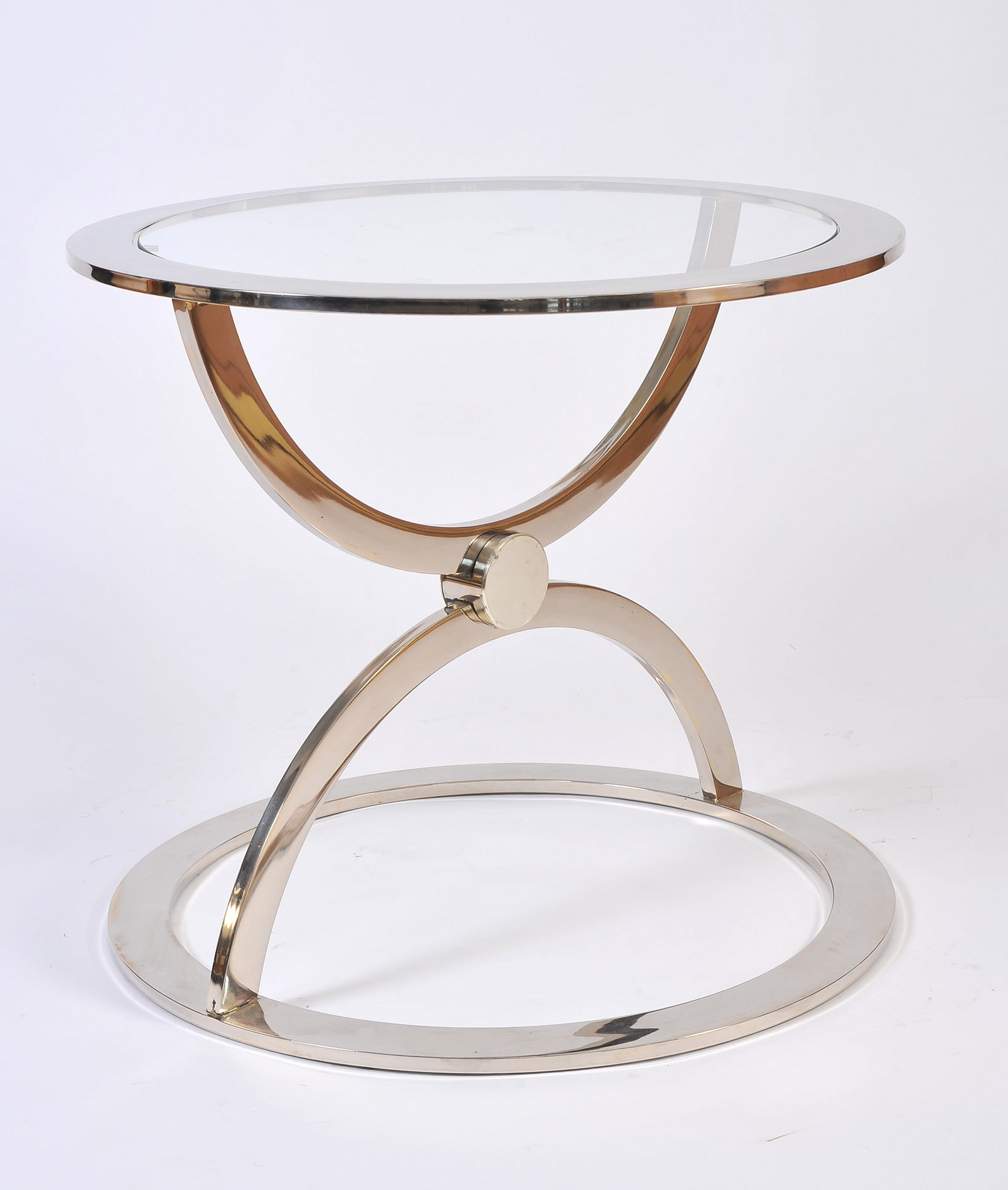 Pair Us Chrome Circular Sidetables 02