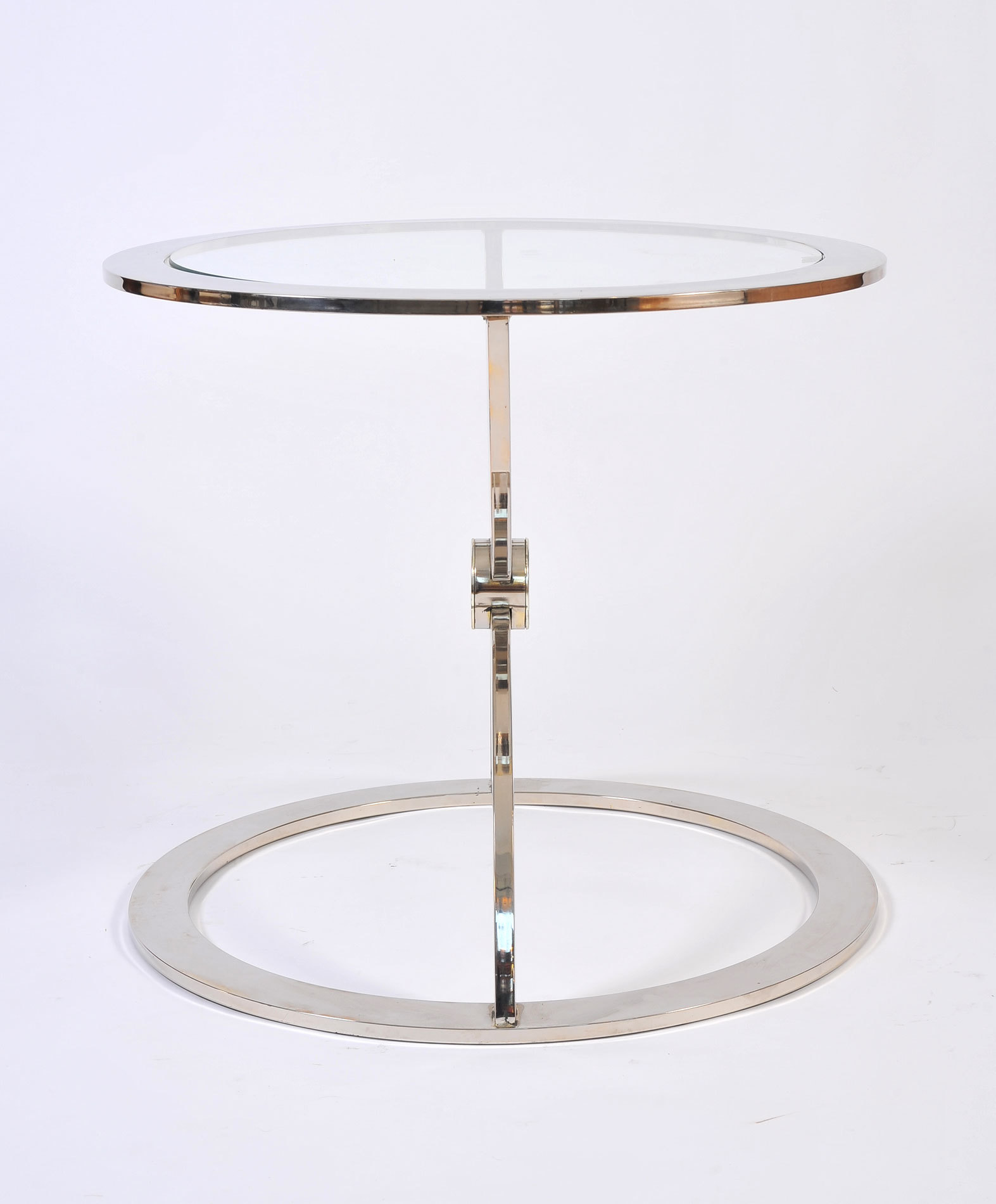 Pair Us Chrome Circular Sidetables 03