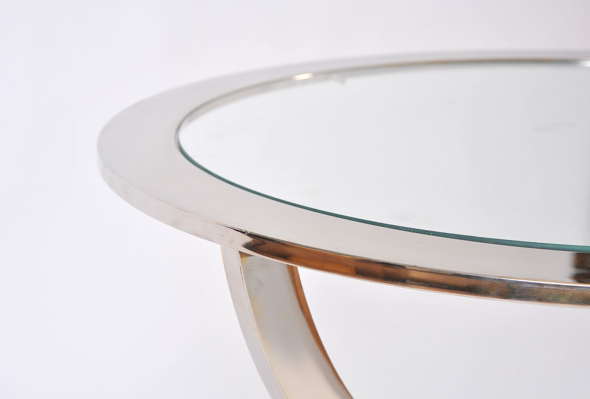 Pair Us Chrome Circular Sidetables 05