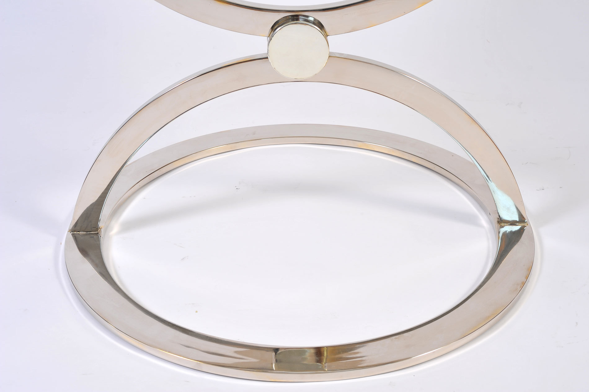 The image for Pair Us Chrome Circular Sidetables 06