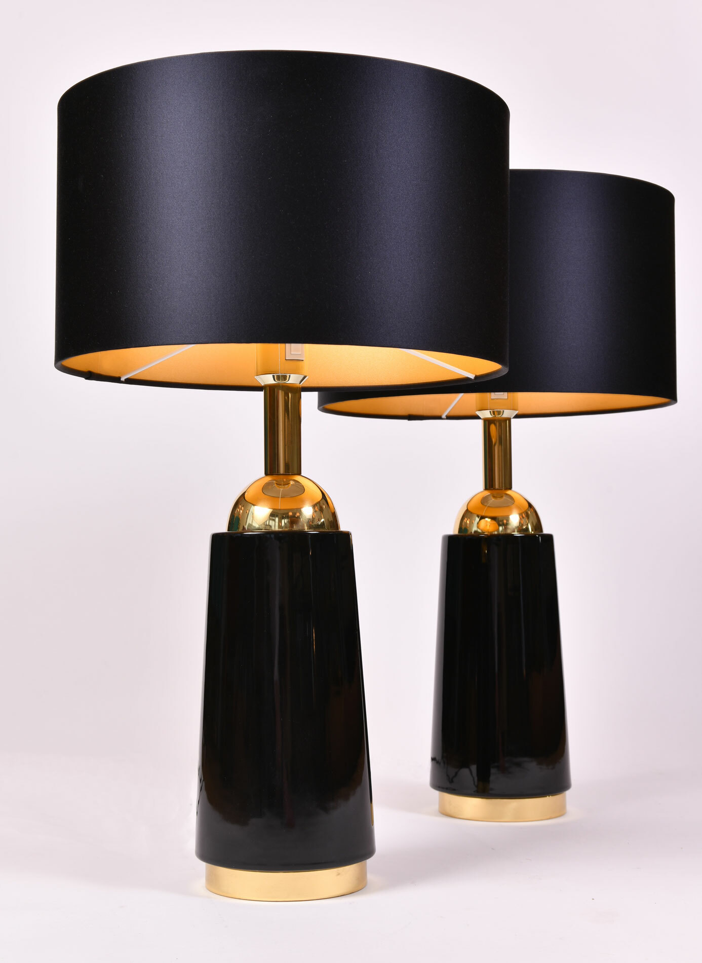 The image for Pair Black Swedish Lamps 04