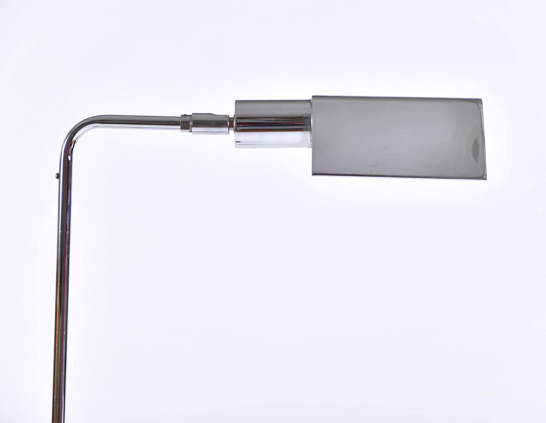 Pair Chrome Standard Lamps 05