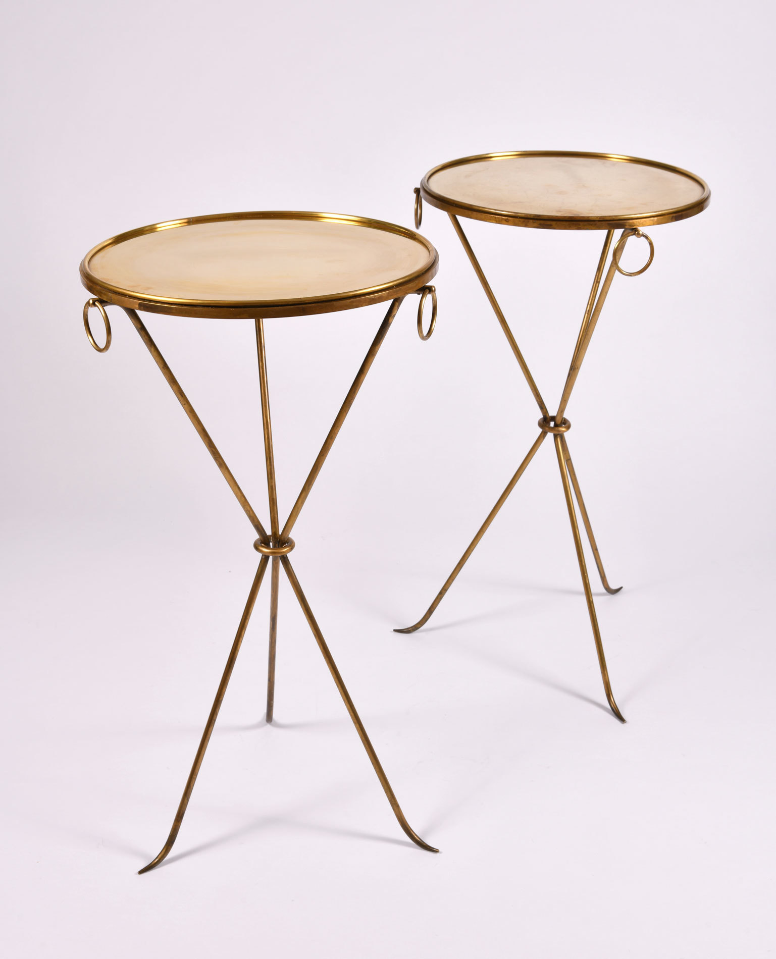 Pair Gueridons Bronze Tables 02