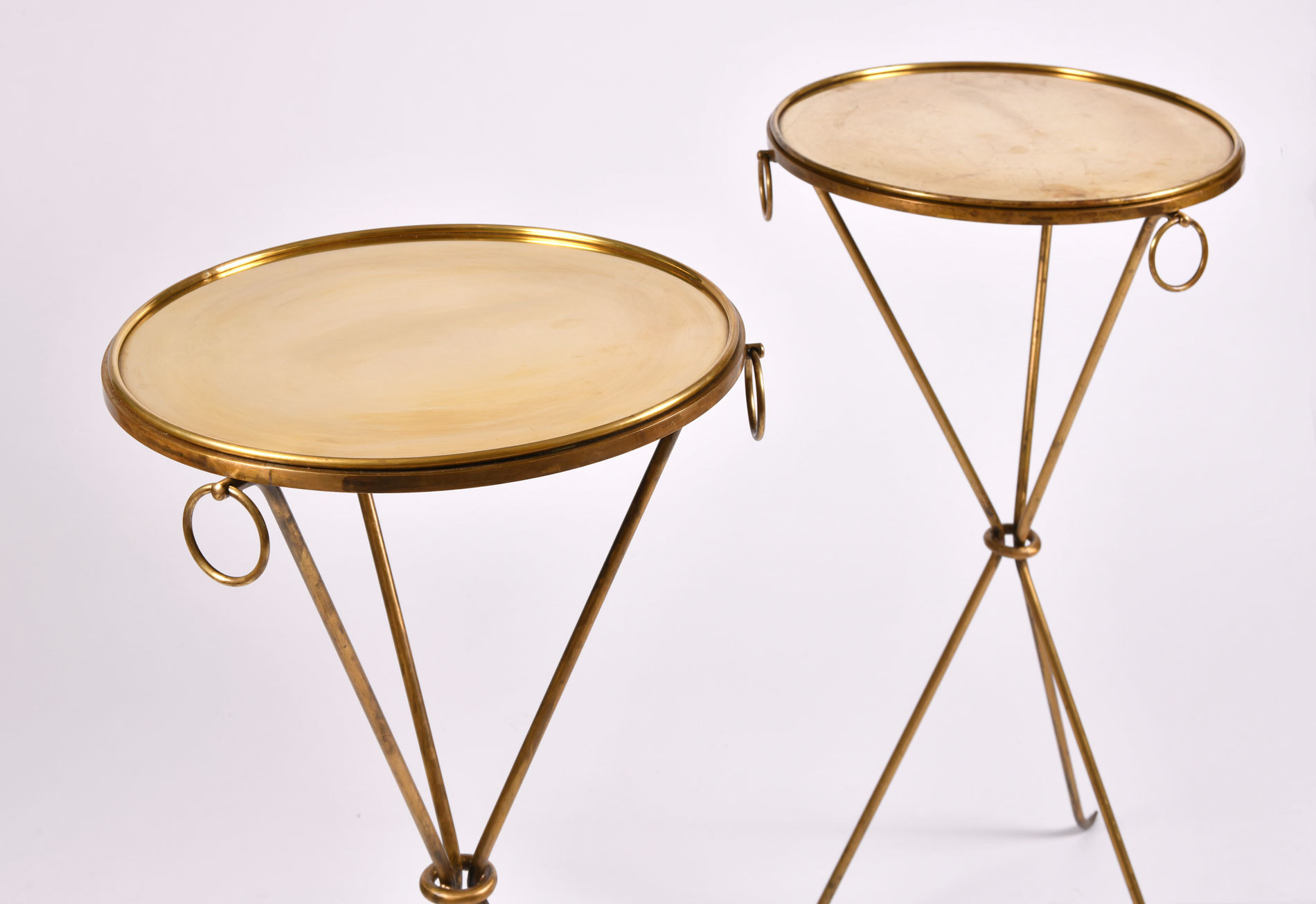 Pair Gueridons Bronze Tables 04