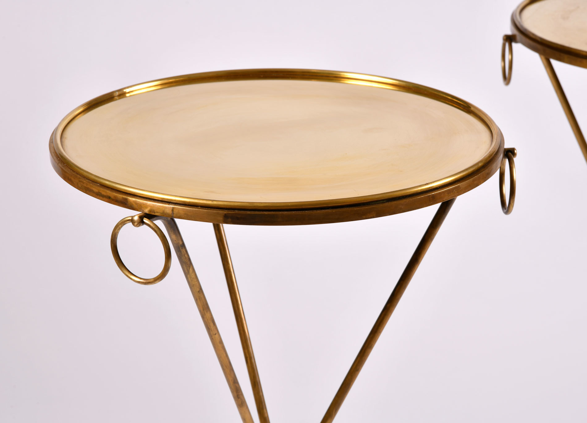 Pair Gueridons Bronze Tables 06