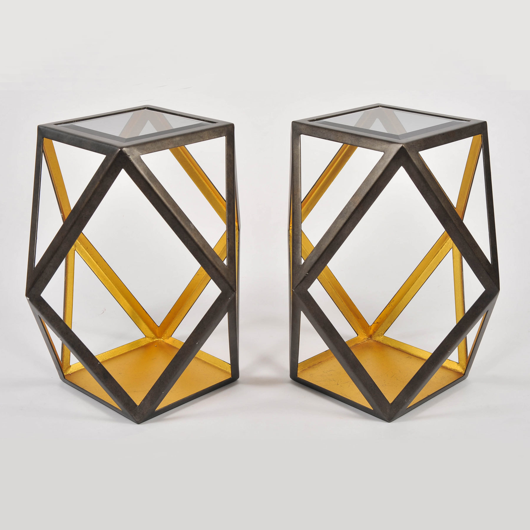 Pair Of Geometric Side Tables 02