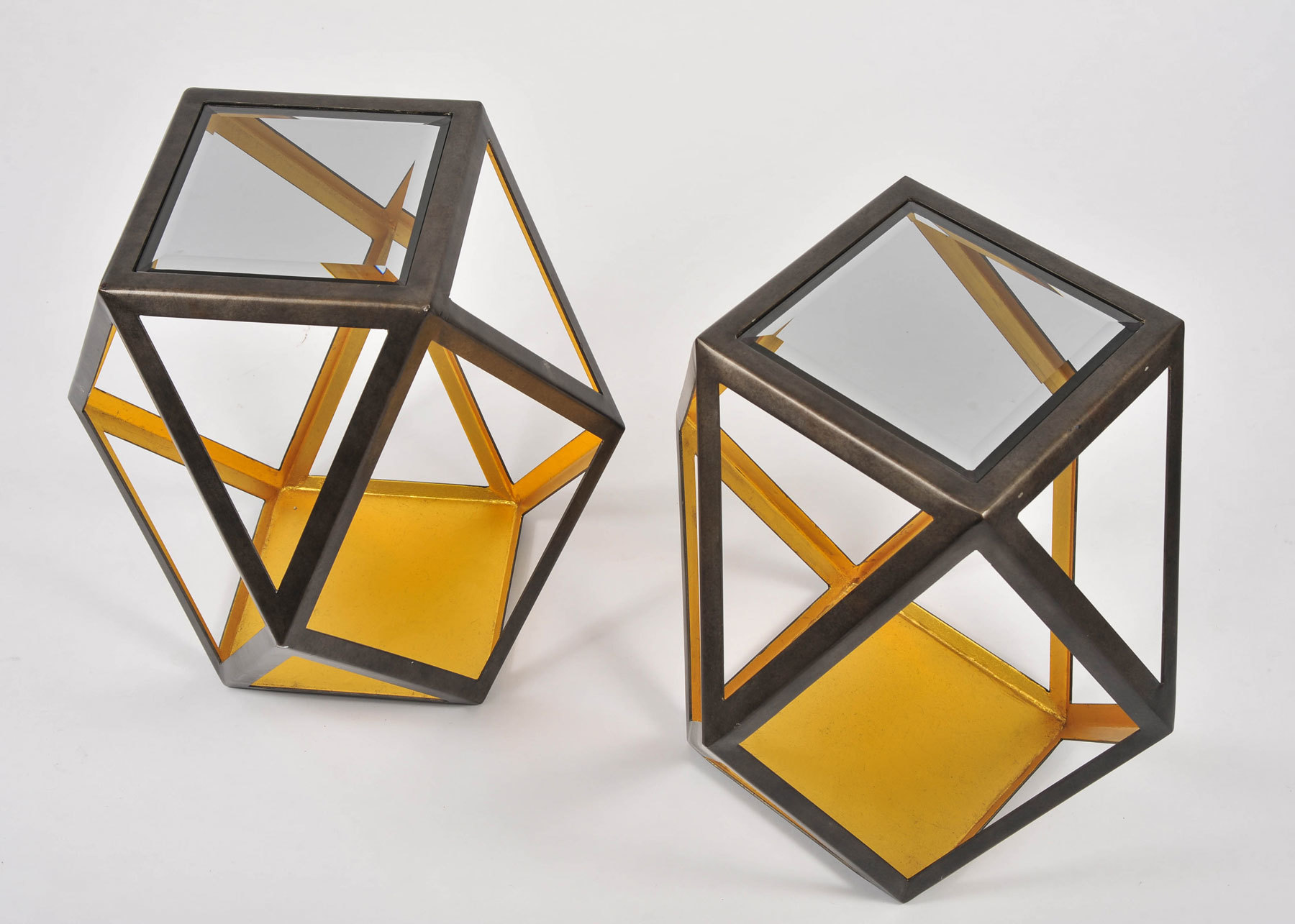 Pair Of Geometric Side Tables 03