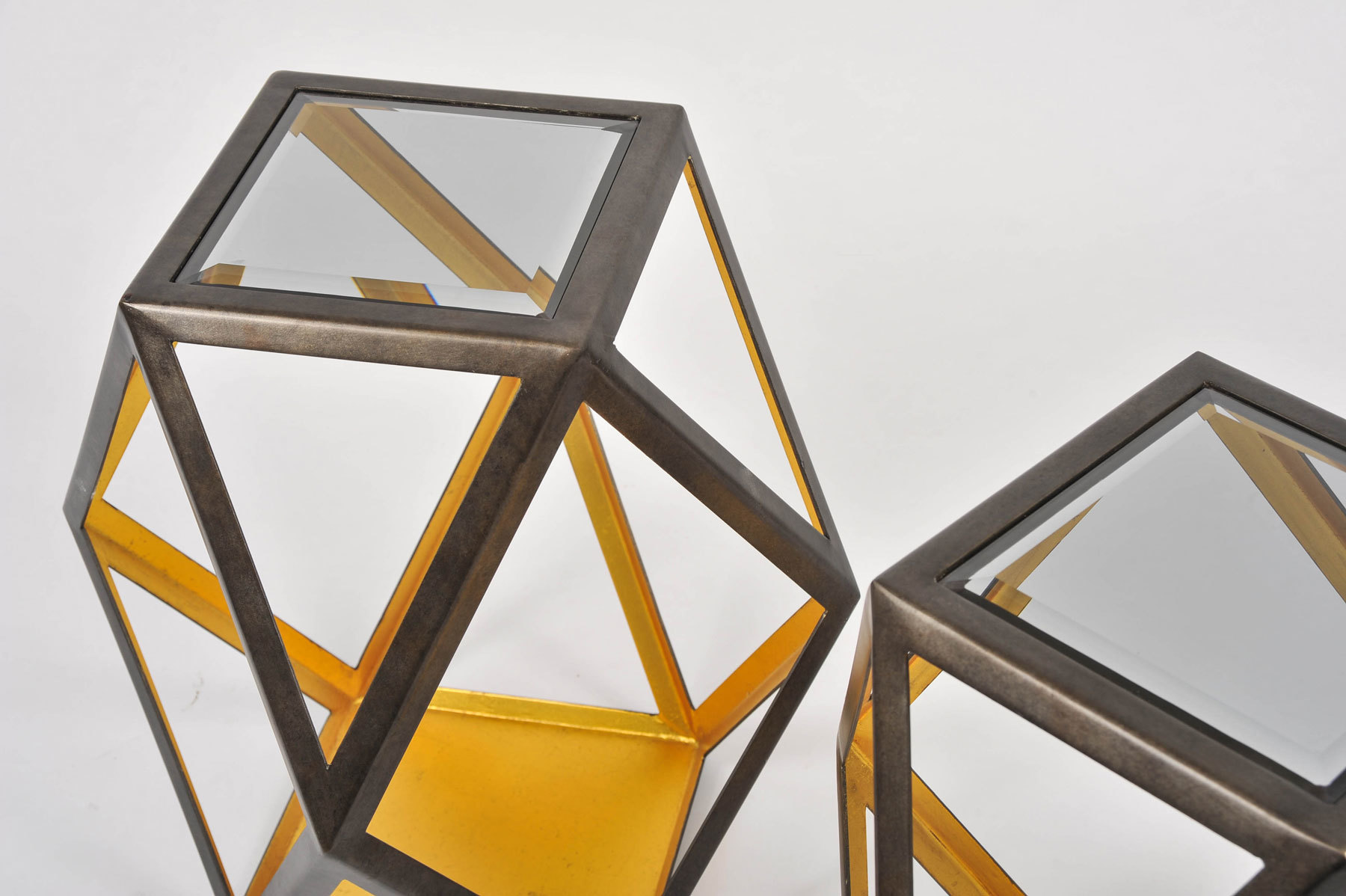 Pair Of Geometric Side Tables 04