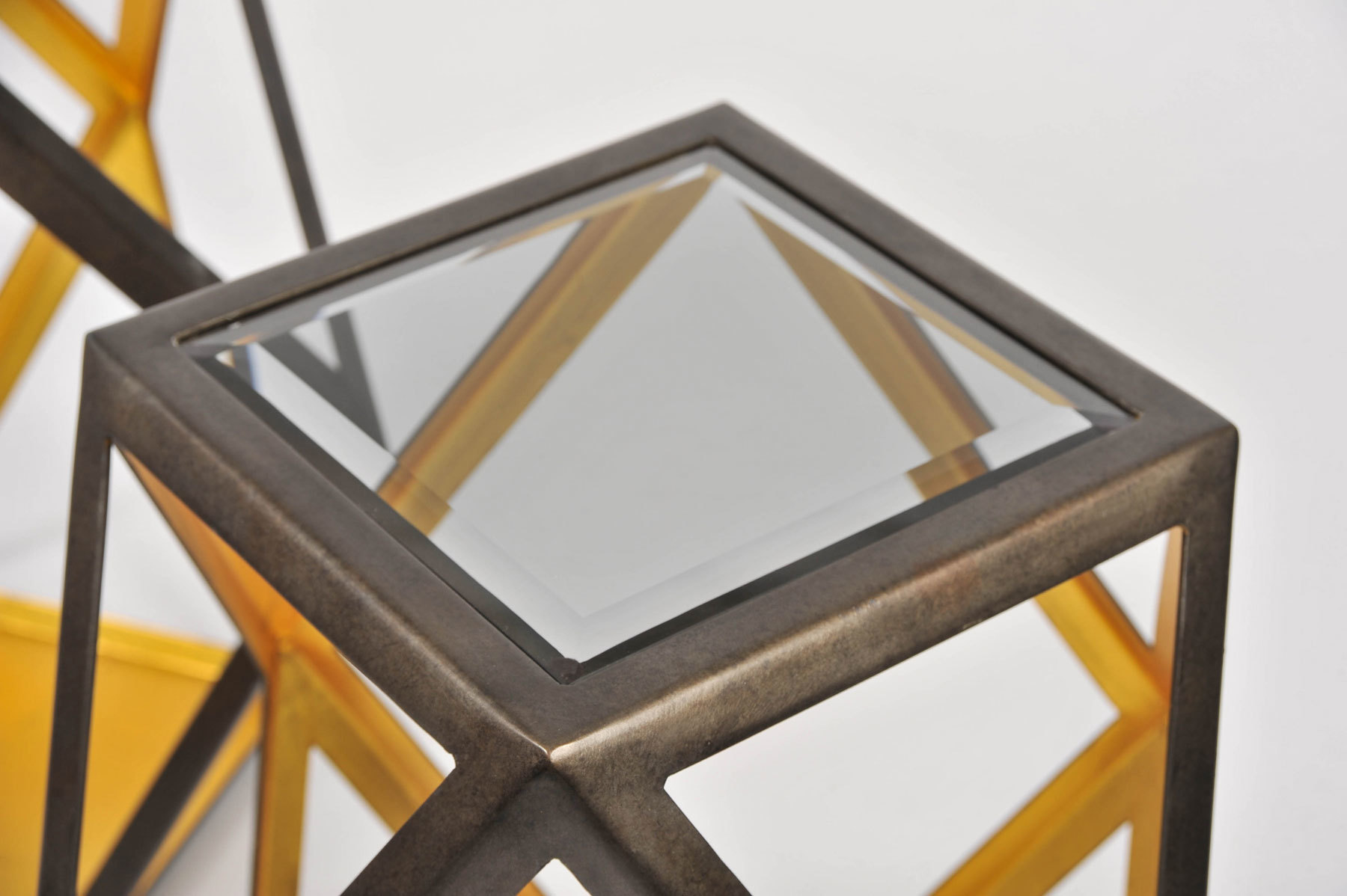 Pair Of Geometric Side Tables 05