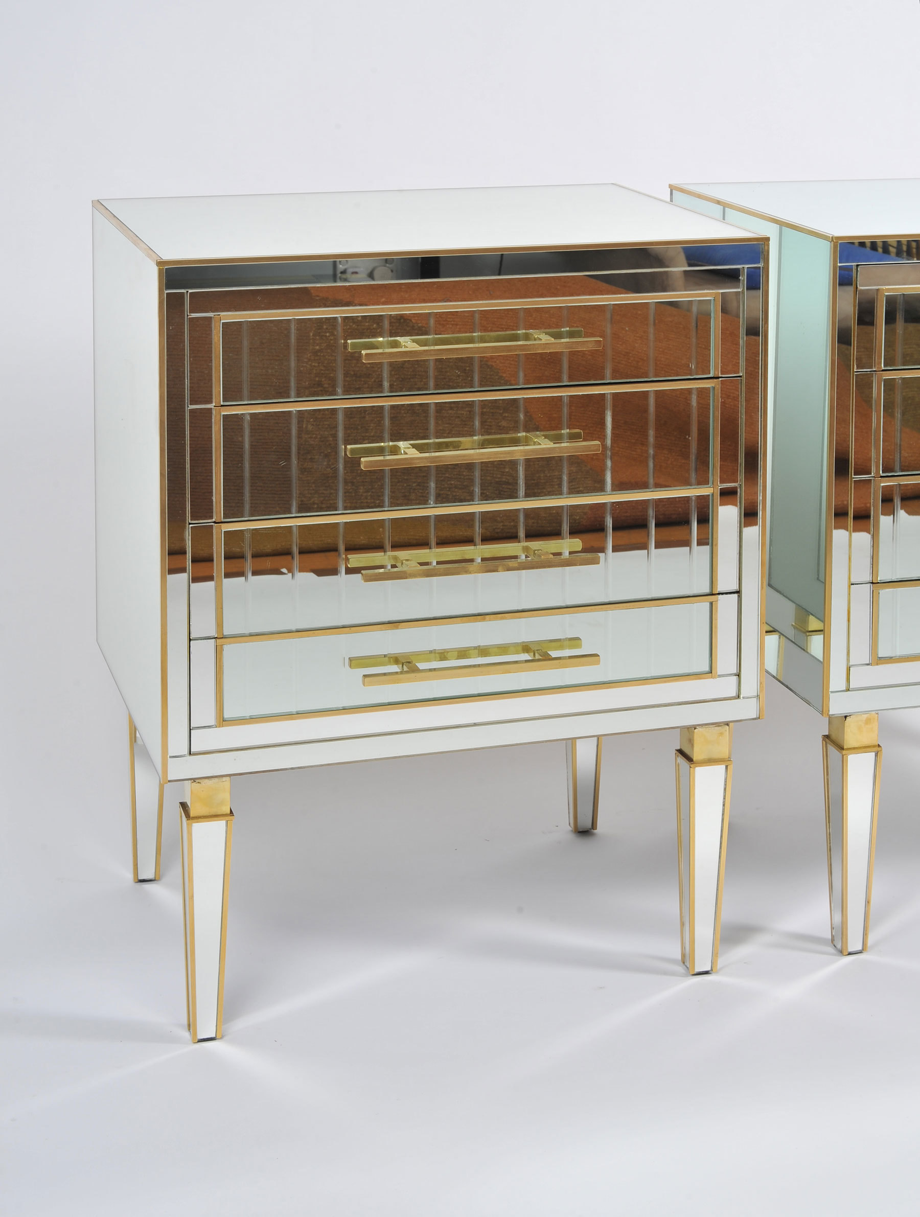 Pair Of Mirrored Chests 03 Vw