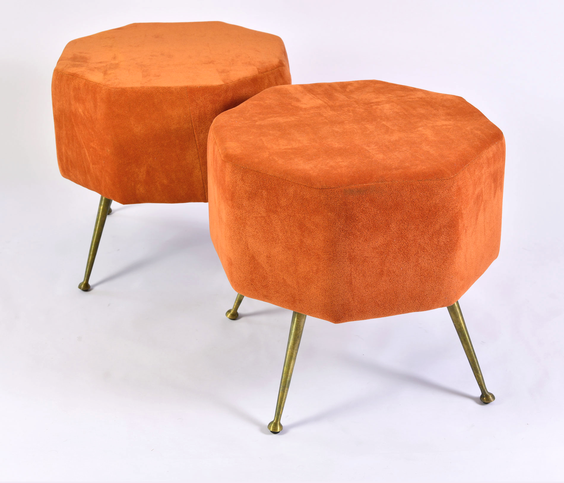 Pair Of Orange Stools 04