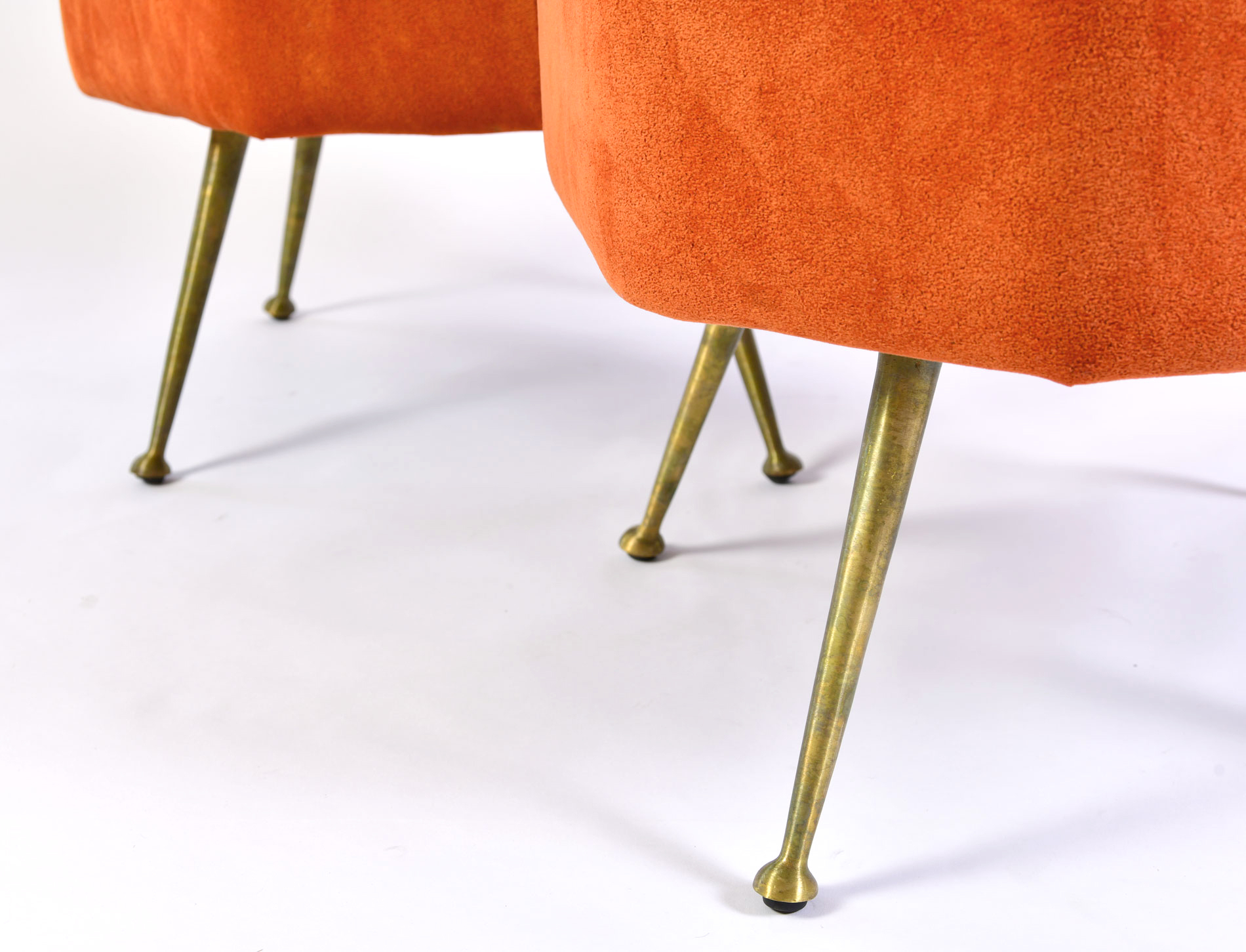 Pair Of Orange Stools 05