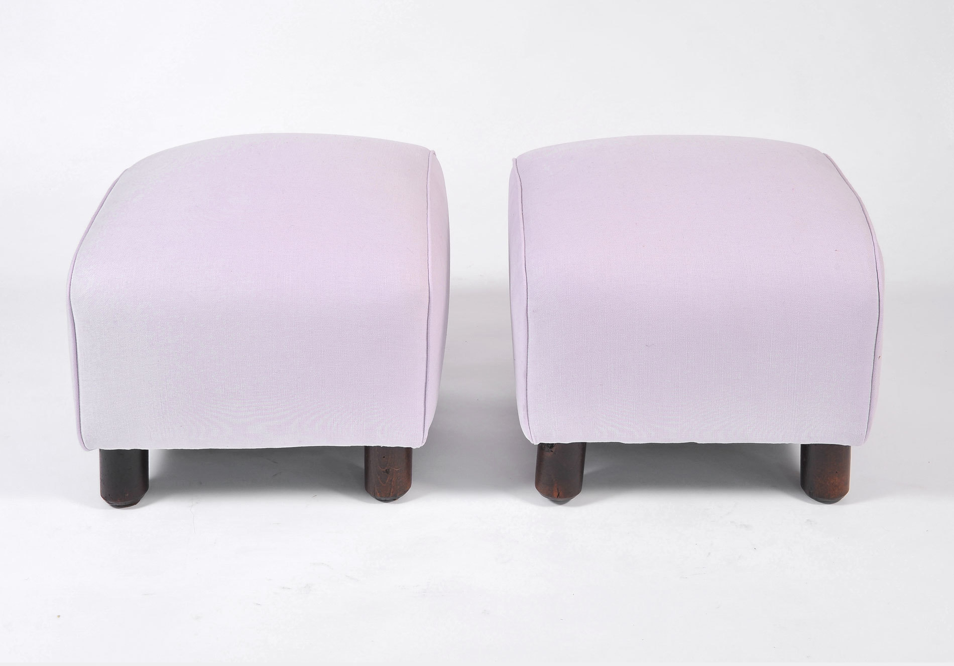 Pair Of Wood Stools In Lilac 02