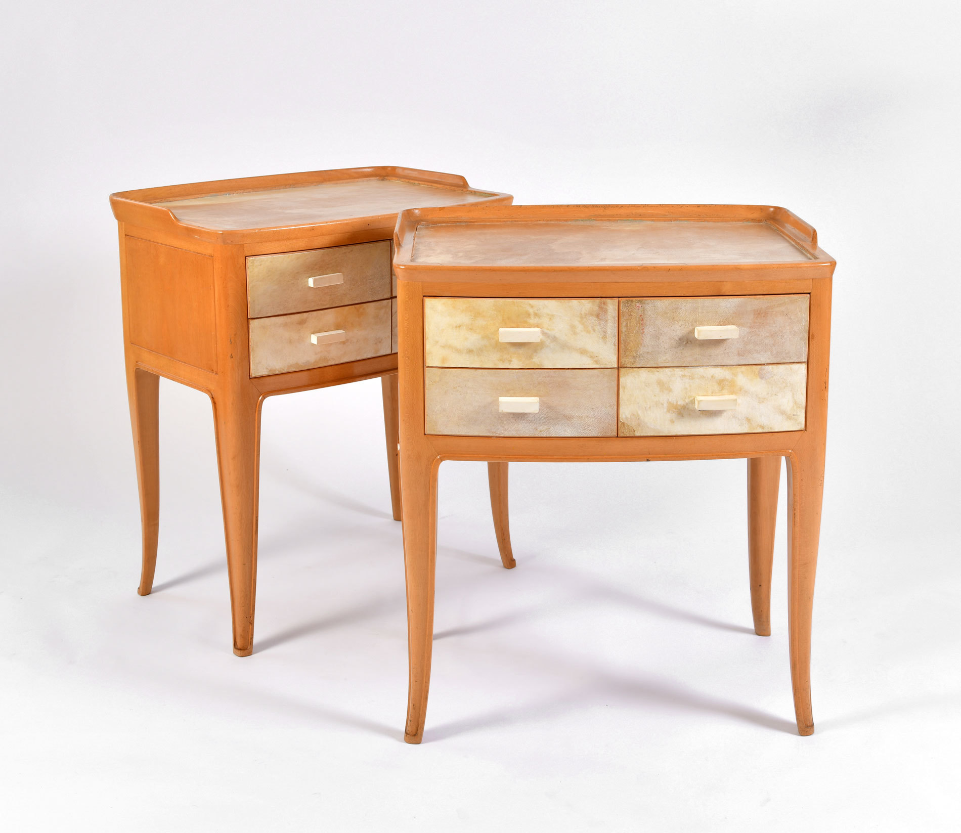 The image for Pair Parchment Bedsides 02