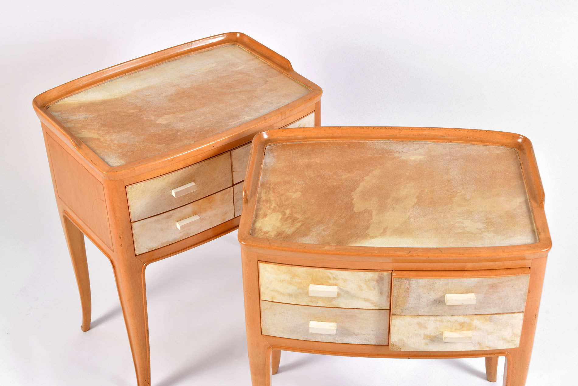 Pair Parchment Bedsides 05