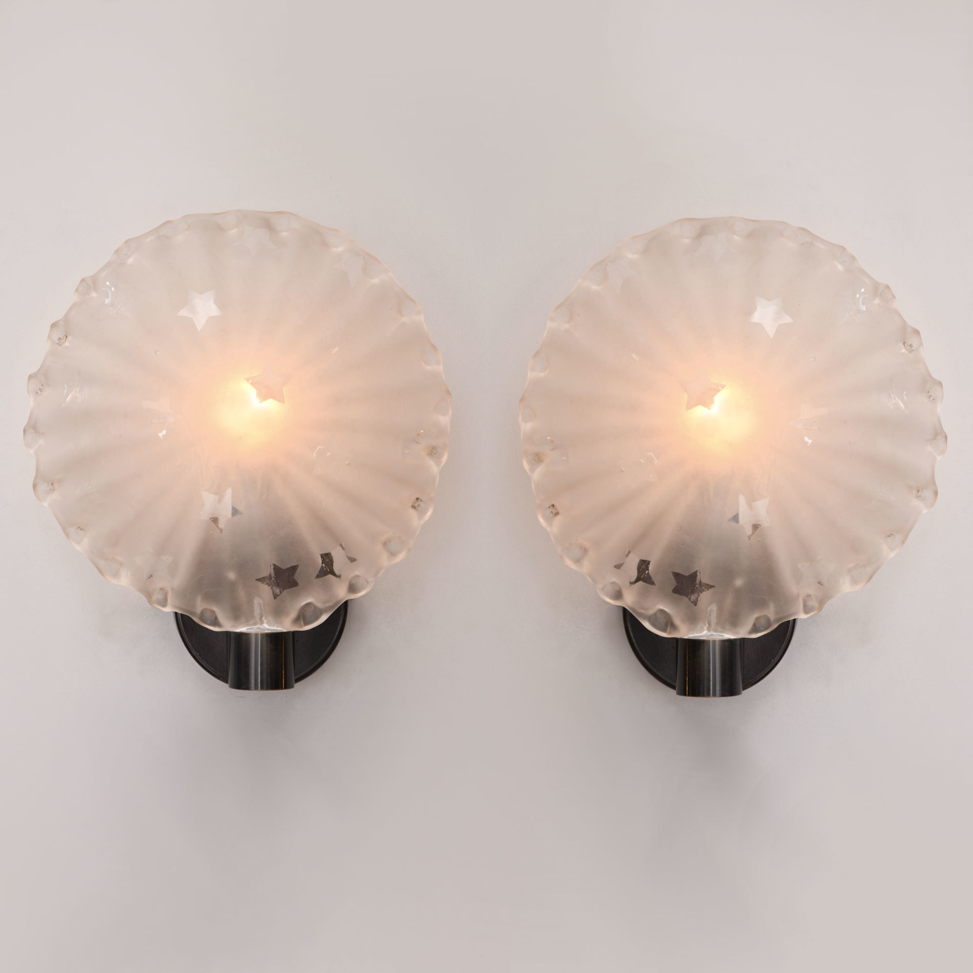 Pair Star Wall Lights 01