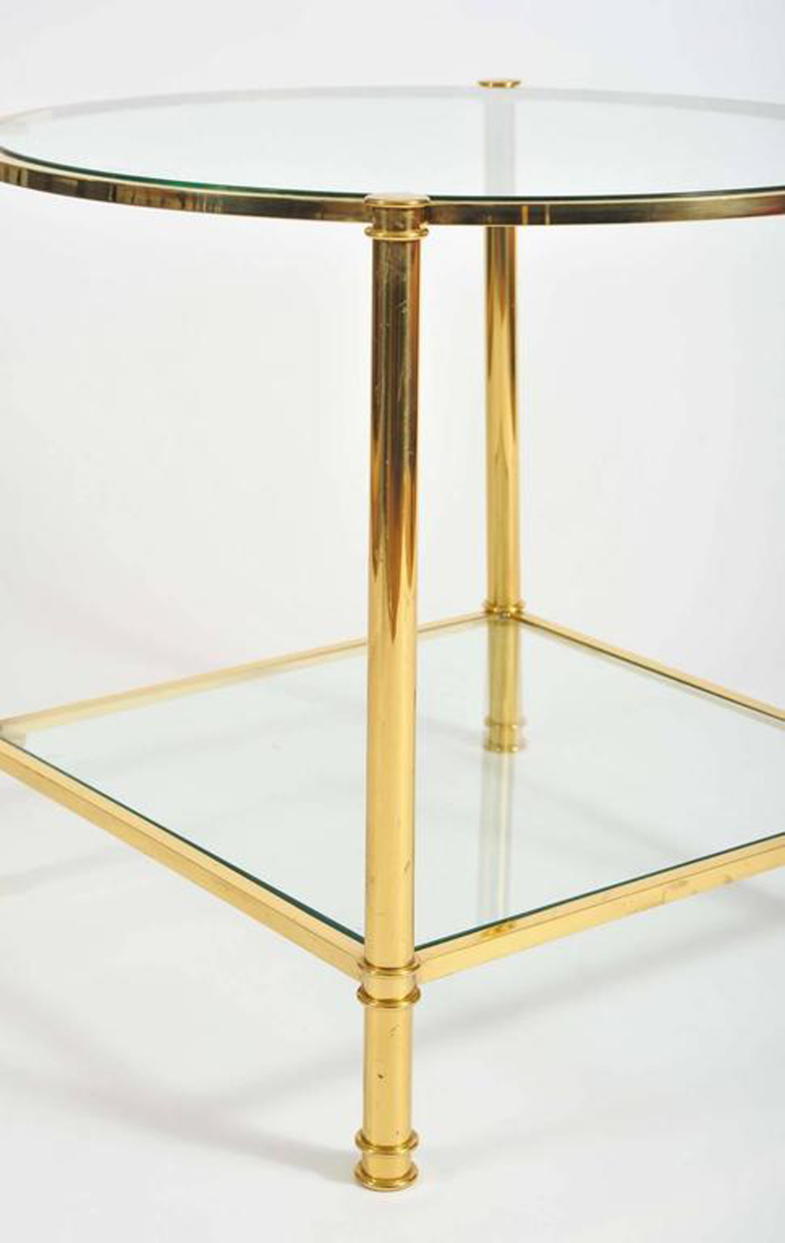 Pair 1960S Brass Side Tables I L