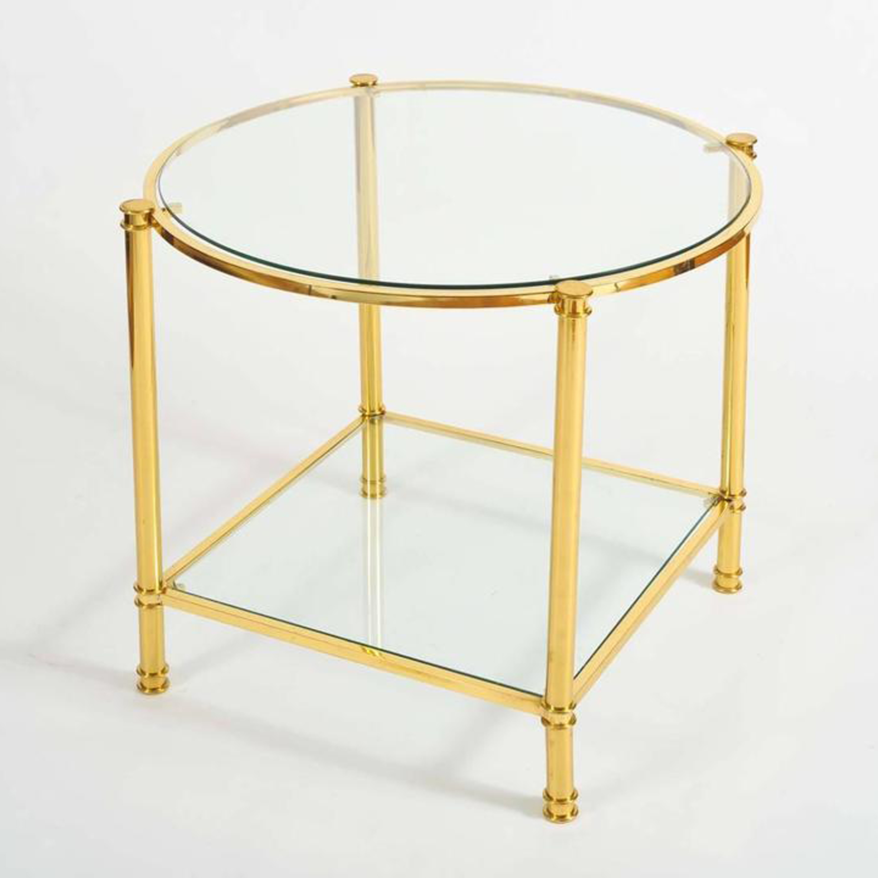 Pair 1960S Brass Side Tables Ii L