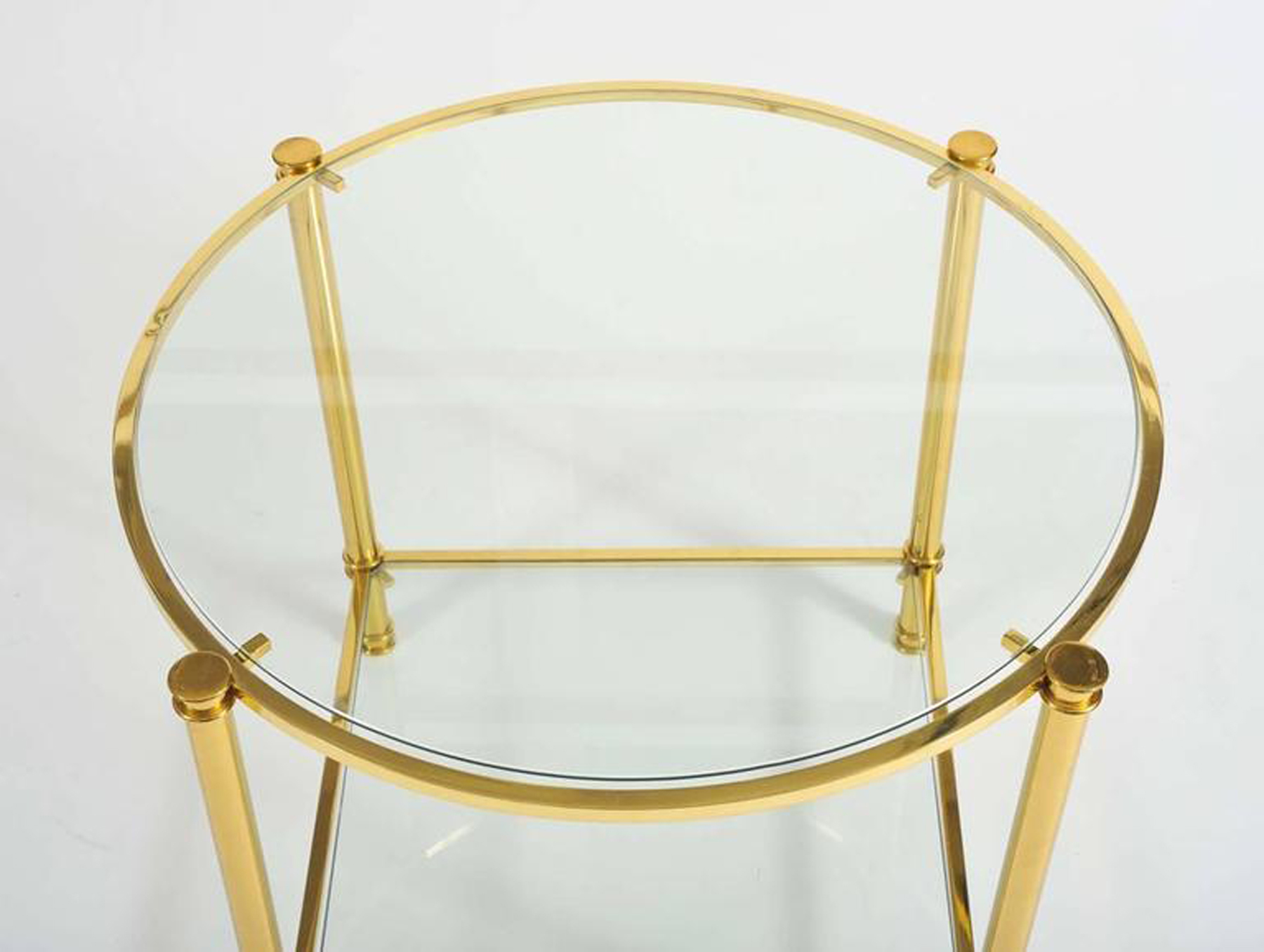 Pair 1960S Brass Side Tables Iii L