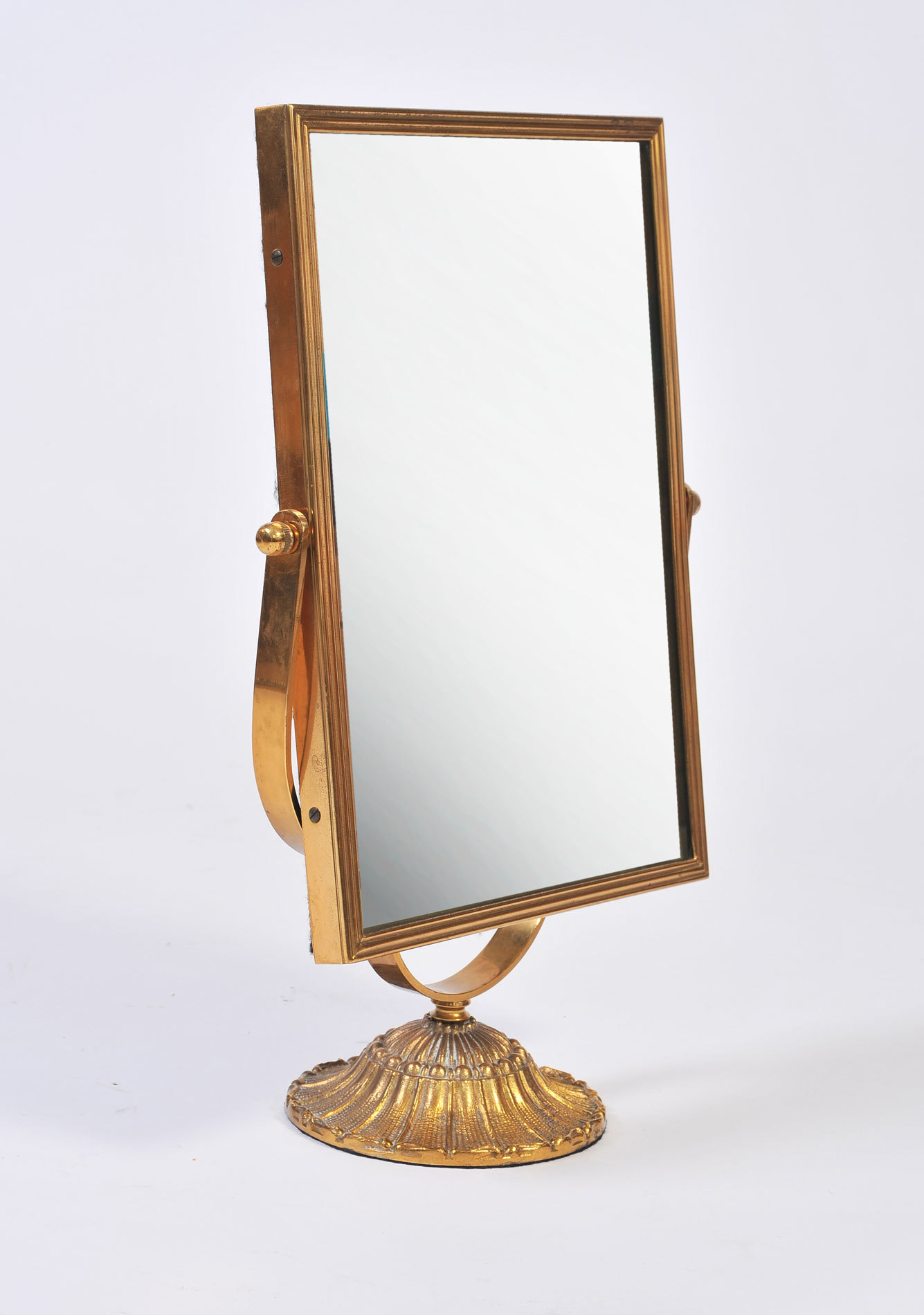 Rectangular Brass Table Mirror 02