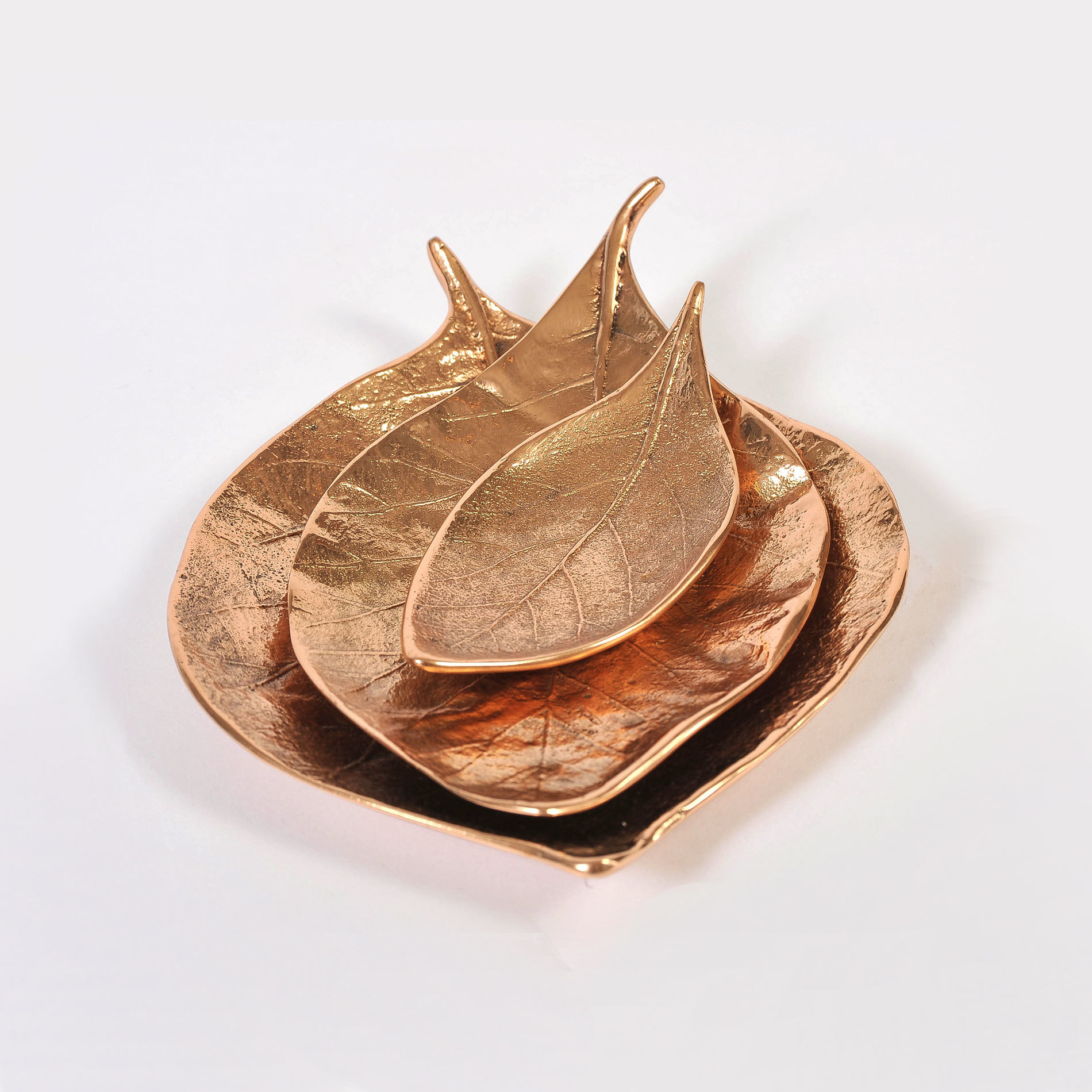 Set Of 3 Leaf Bowls 03