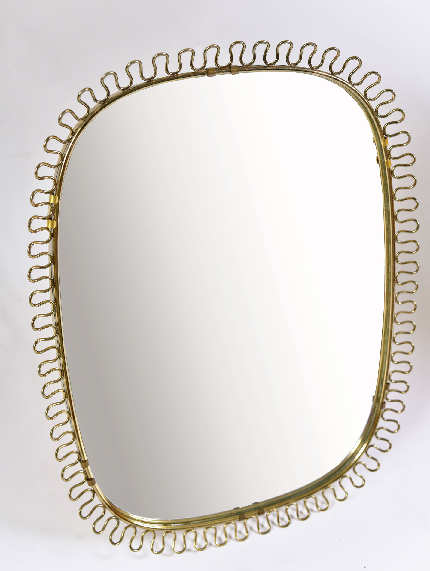 Twirl Brass Wall Mirror 02