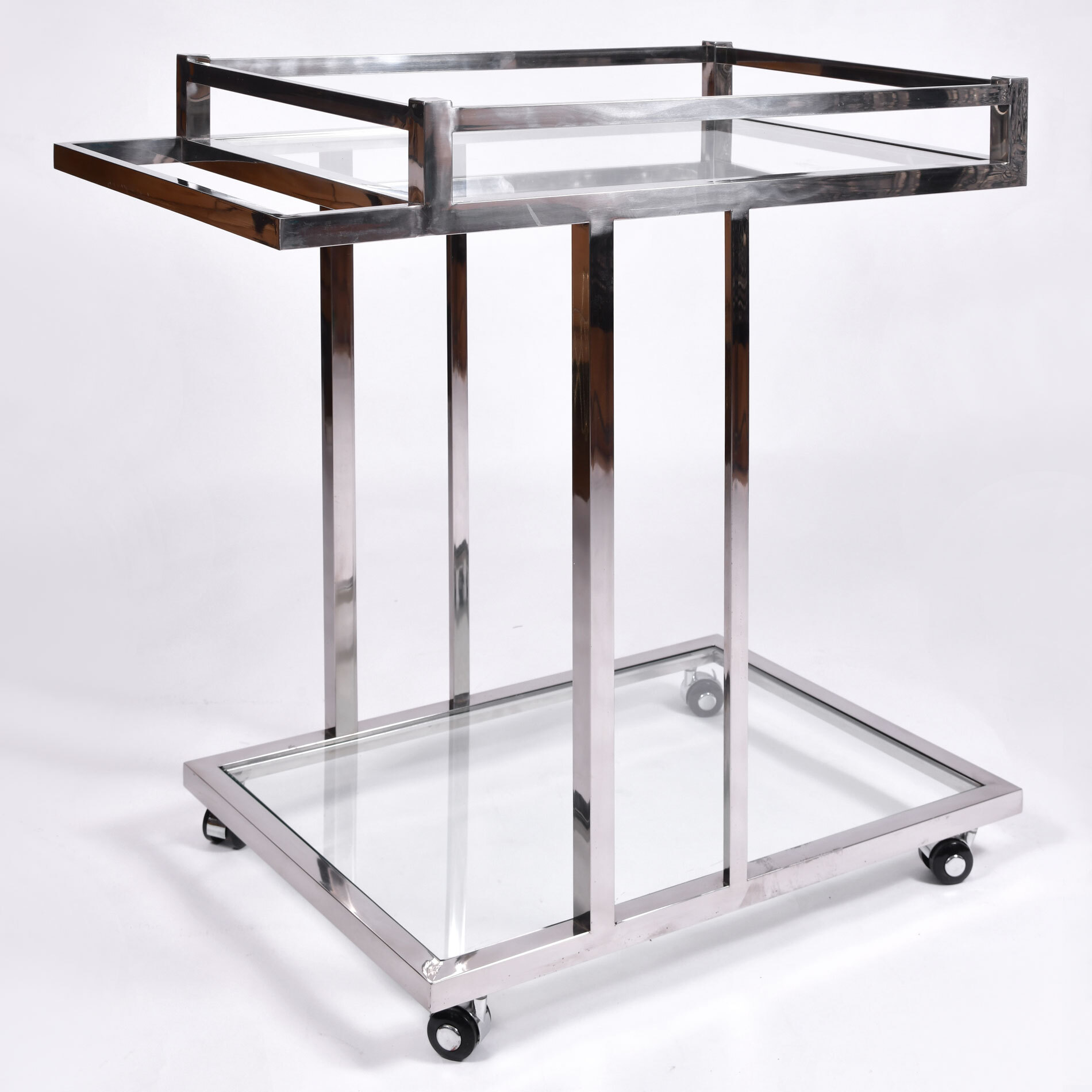 Us 1970S Chrome Drinks Trolley 02