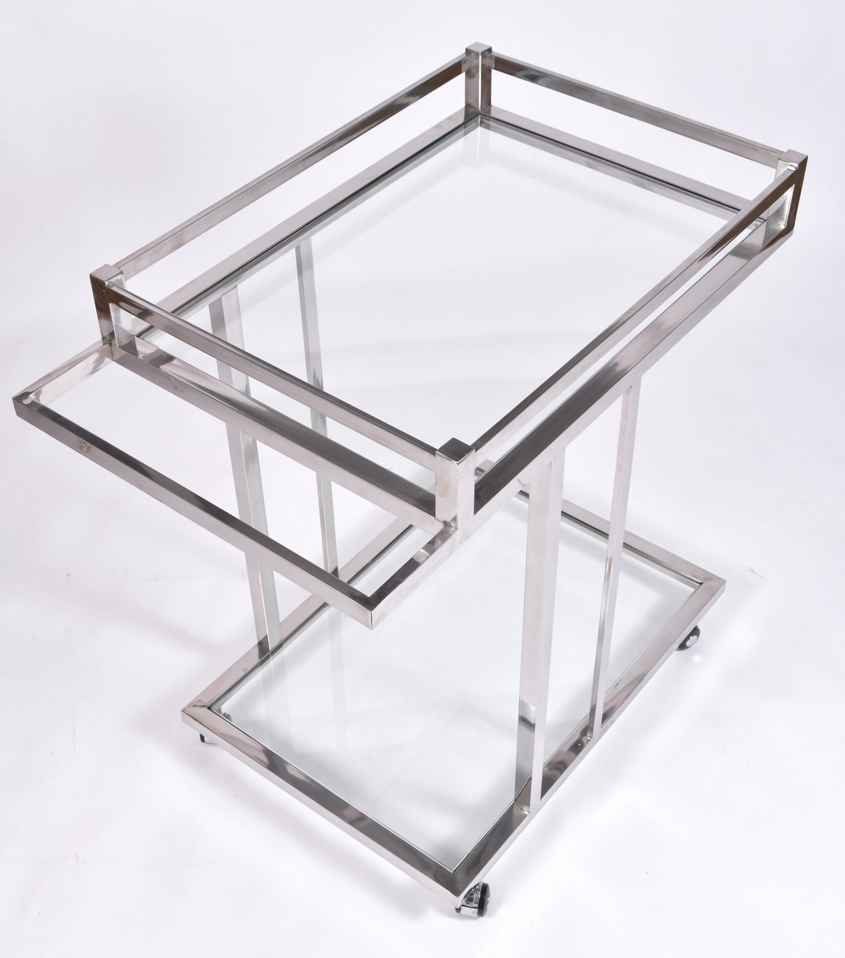 Us 1970S Chrome Drinks Trolley 04