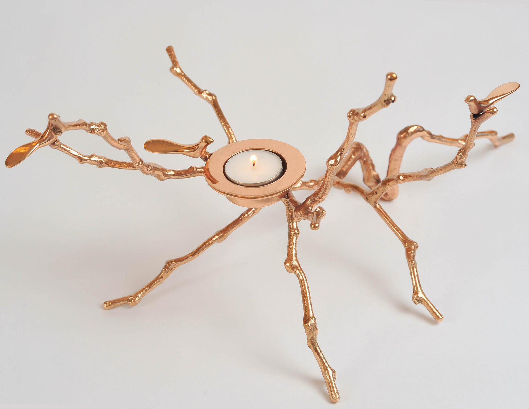 Valerie Wade Brass Twig Candle Holder 02