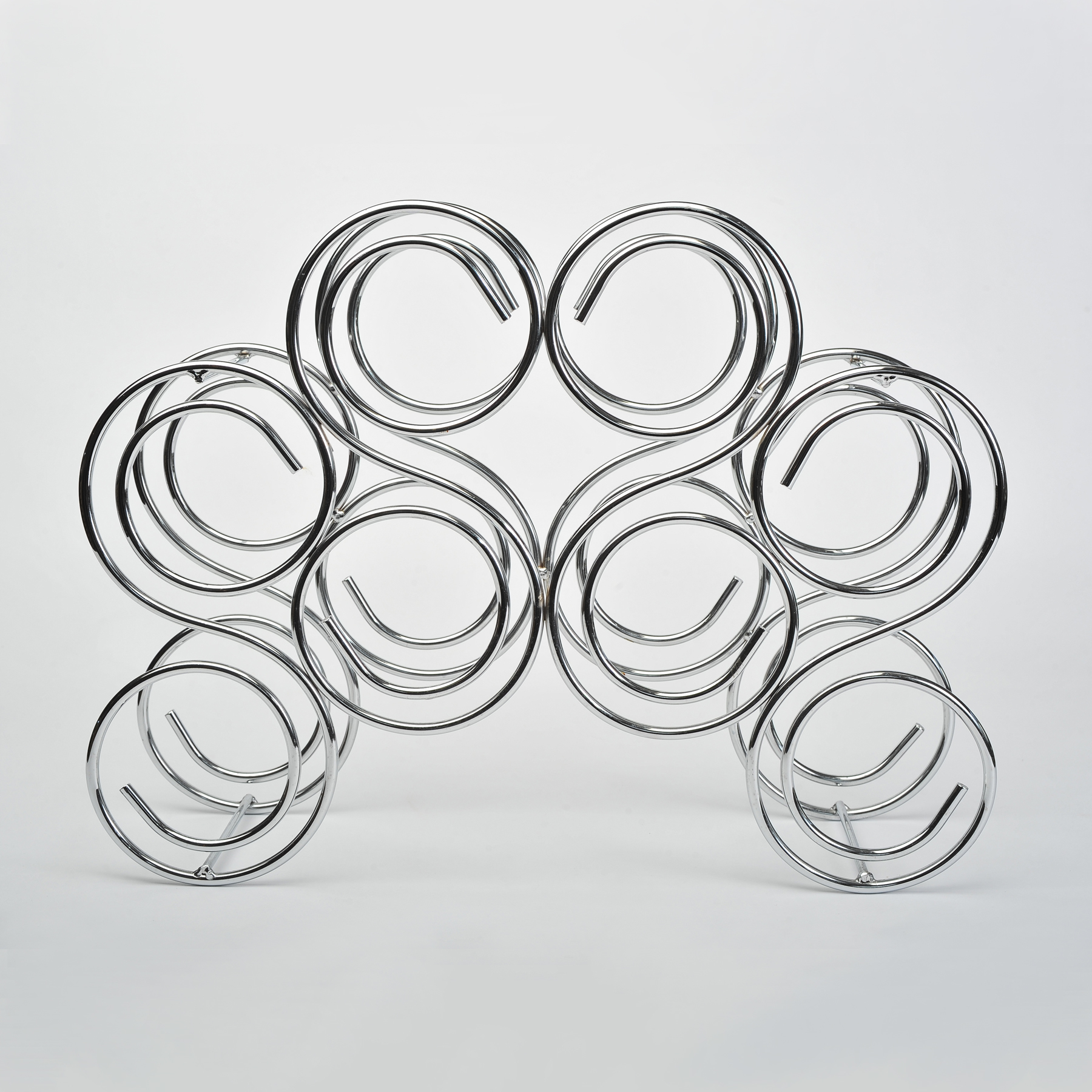 Valerie Wade Chrome Bottle Rack 01