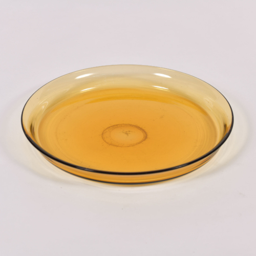 1960S Italian Amber Glass Dish 01