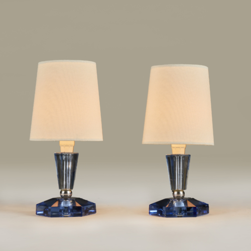 Italian Blue Glass Vintage Lamps Valerie Wade 23 210 V1