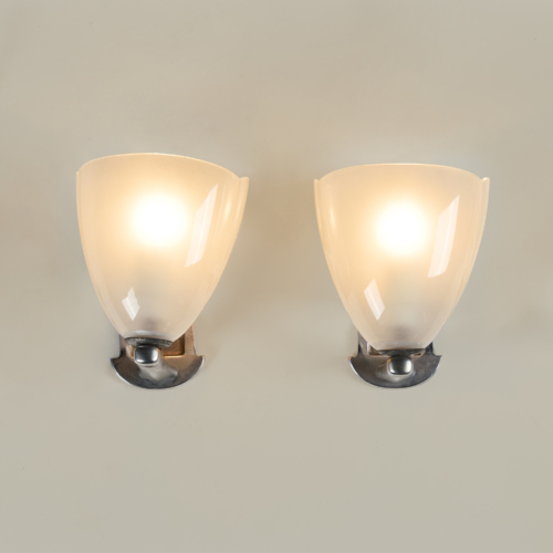 Italian Pink And Chrome Wall Lights Valerie Wade 23 176 V1