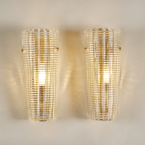 Italian Ribbed Wall Lights 081 V1