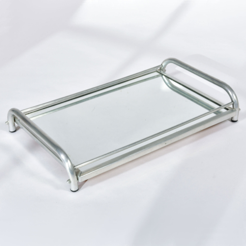 Large Chrome Mirrored Tray 01