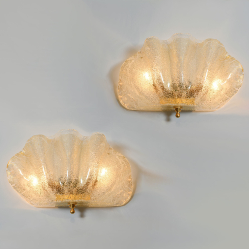 Murano Clam Shell Wall Lights 01