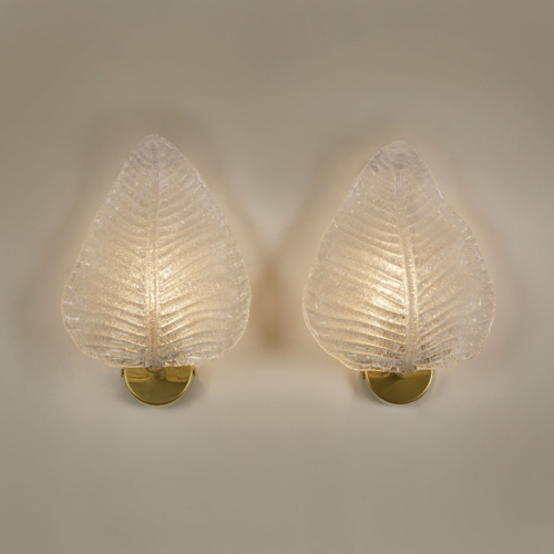 Murano Leaf Wall Lights 102 V1