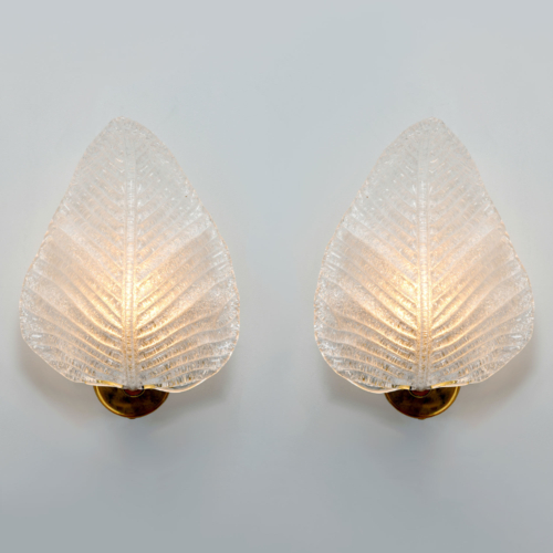 Pair Muran Leaf Wall Lights 01