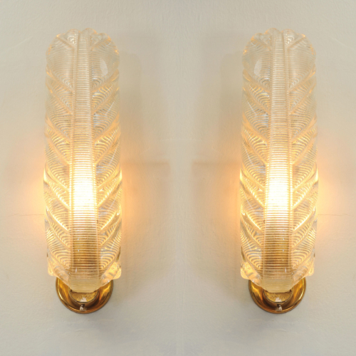 Pair Murano Leaf Lights 01