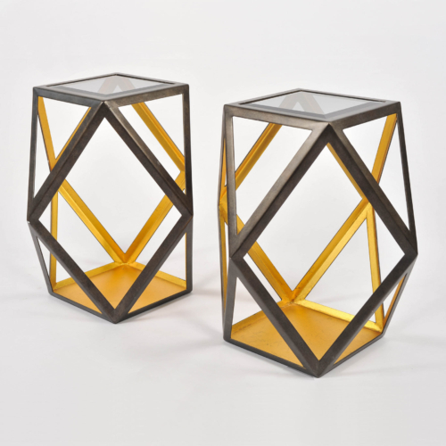 Pair Of Geometric Side Tables 01