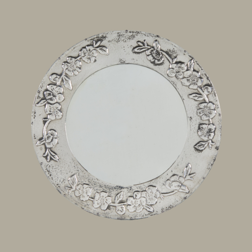 Pewter Poppies Mirror Valerie Wade 24 279 V1