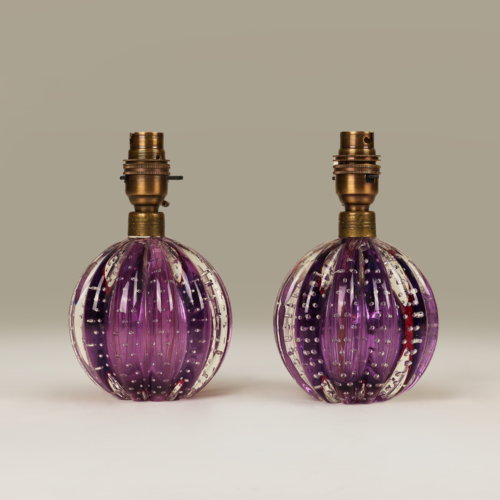 Purple Ball Lamps Valerie Wade 25 011 V1