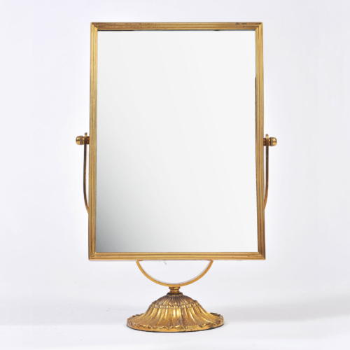 Rectangular Brass Table Mirror 01