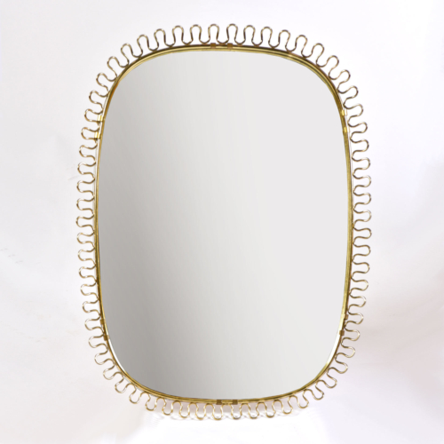 Twirl Brass Wall Mirror 01