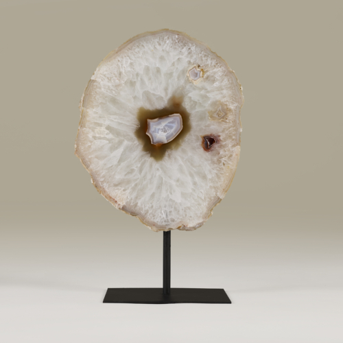 White Quartz Agate Slice Valerie Wade 24 160 V1